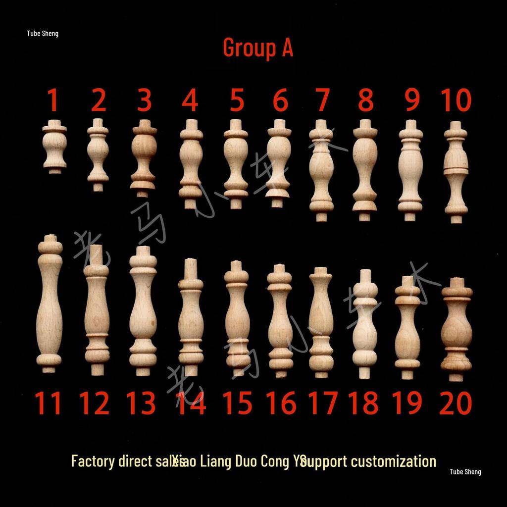 European Solid Wood Gourd & Ball Wine Cabinet Column Decor