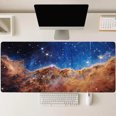Nebula Mousepad Desk Accessories Setup Desk Interior Gamer Setup Decoration Mouse Mat Set Up Playmat Desk Setup Items Carpet