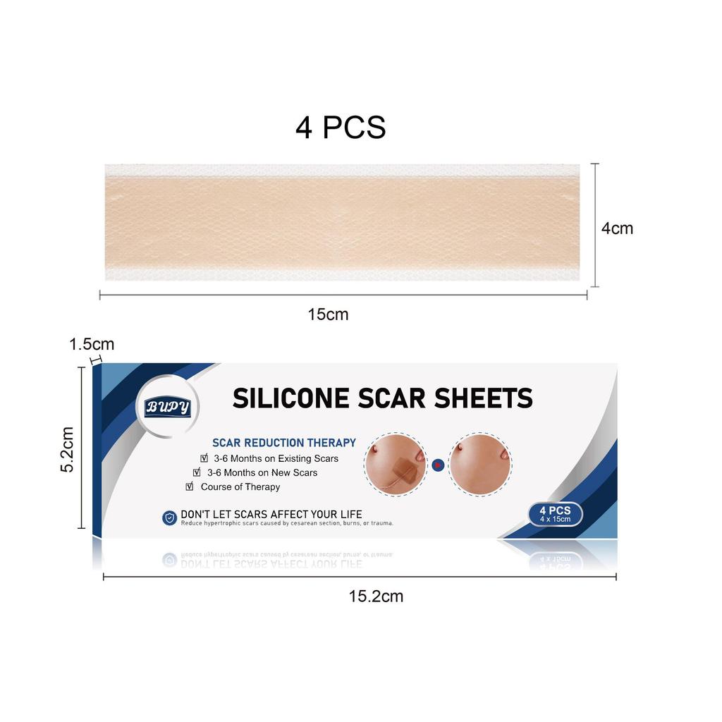 Silicone Gel Scar Patch: 1.5m Self-Adhesive, Waterproof, Sweatproof, Neutral Packaging