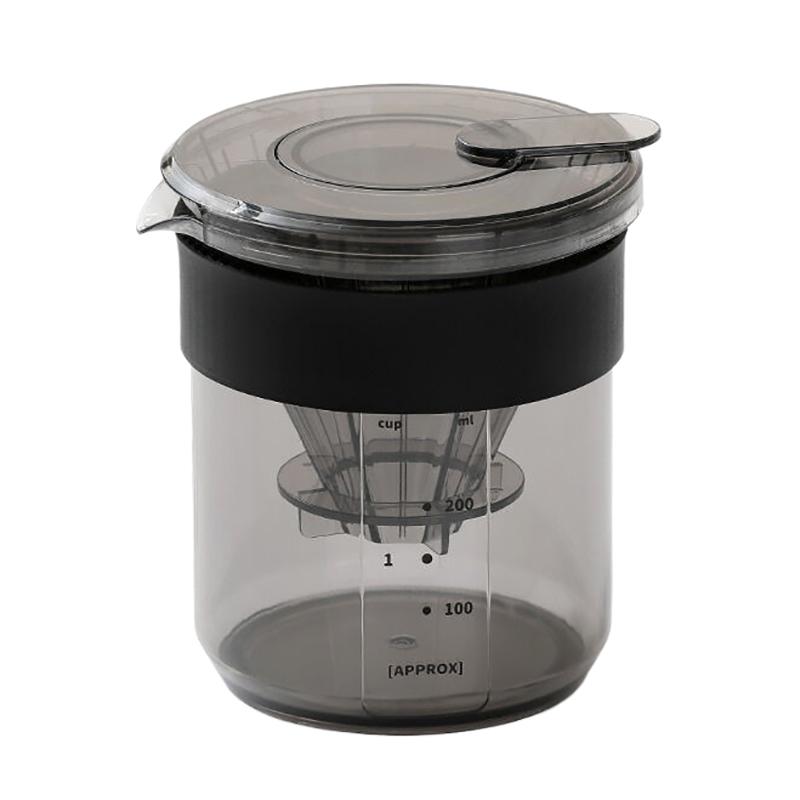Hand-Brew Three-In-One Coffee Pot With Scale Food-Grade Thick Material Coffee Cup Travel Camping Coffee Storage Cup