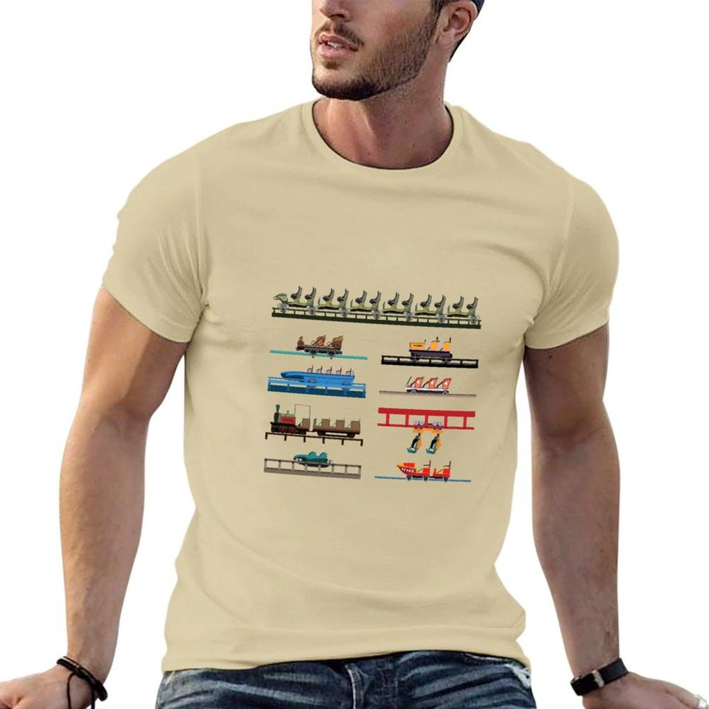 Walibi Belgium Coaster Cars Design T-Shirt graphic tee shirt tees custom t shirt men t shirt