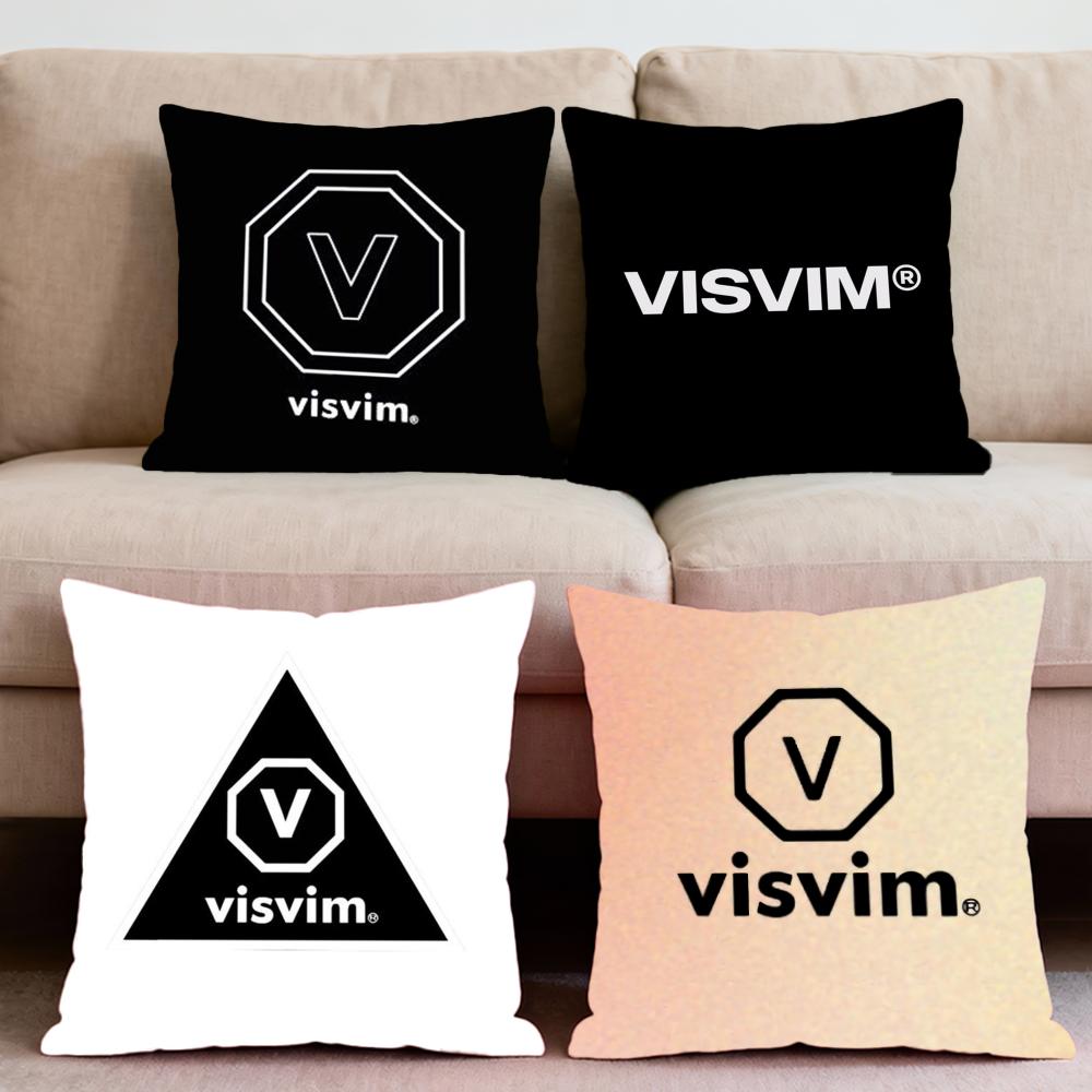 Brand Design V-Visvim Cushion Cover Premium Comfort Reversible Pillow Cove -Two In One Design for Any Room & Car Interior