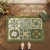 American Style Dirt-Resistant Silk Loop Entrance Mat - Non-Slip, Easy-Clean, Cuttable Foot Mat for Home Hallway