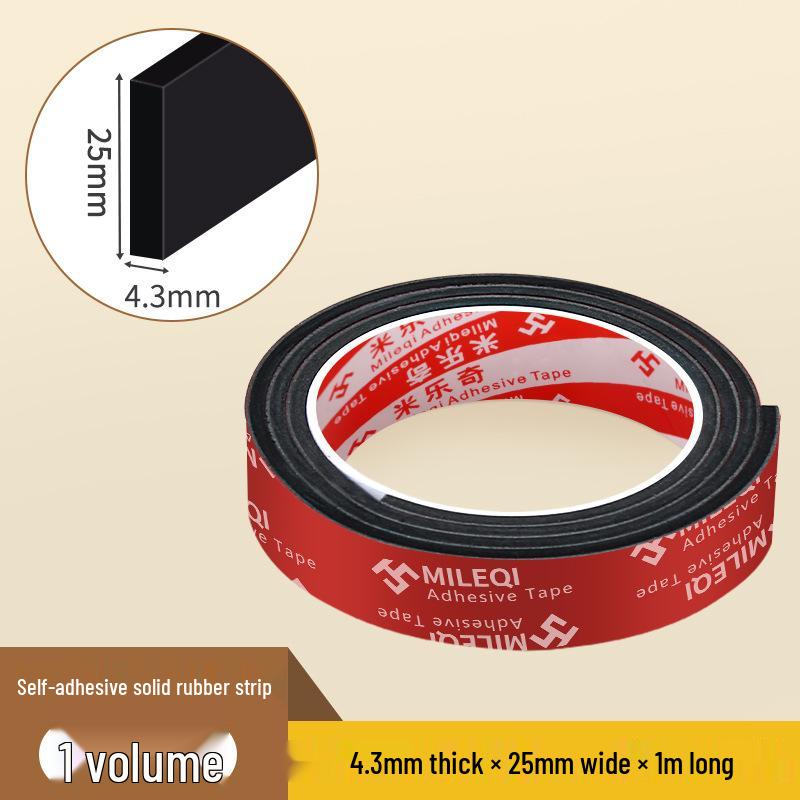 Mileqi EPDM Self-Adhesive Shock-Absorbing Anti-Slip Rubber Pad Strip