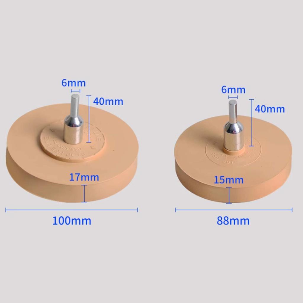 Car Decal Remover Pneumatic Rubber Remover Wheel Film Glue Removal Eraser Scraper Plate Paint Polishing Tool