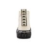 Kappa Logo High-Top Slip-Resistant Durable Canvas Shoes Unisex Sneakers White Black K0AW5VS15-024A