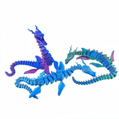 Mysterieuze zeedraak met ei, 3D-geprinte draak met ei, volledig gearticuleerde flexibele draak met eieren, 3D-geprint cadeau-speelgoed