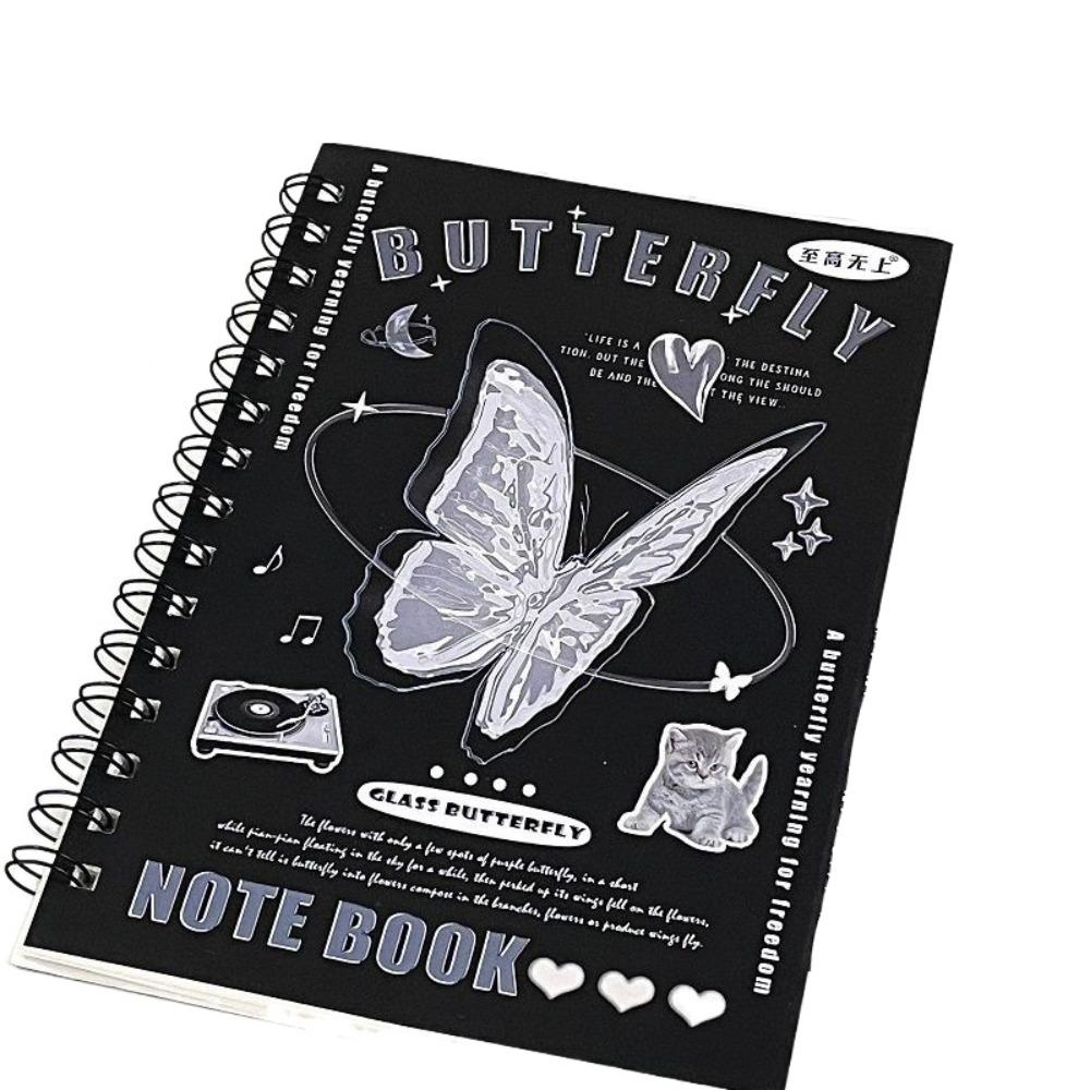 50 Sheet A5 Notebook Y2K Vintage American Style Notebook Coil Notapad Office Accessories