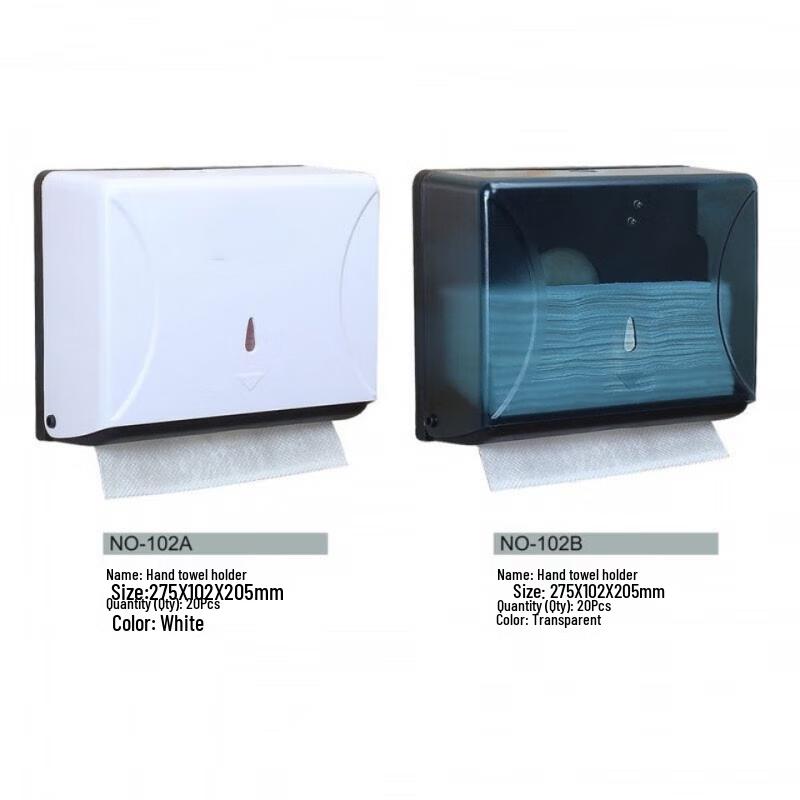 NHZHIW Wall-Mounted Plastic Hand Towel Dispenser