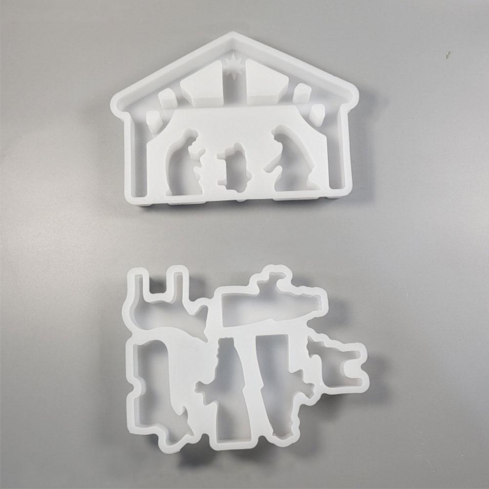 Silicone Candlestick Mold DIY Handmade Mold Handicraft Mold Ornament Resin Making Mold for Home Decoration