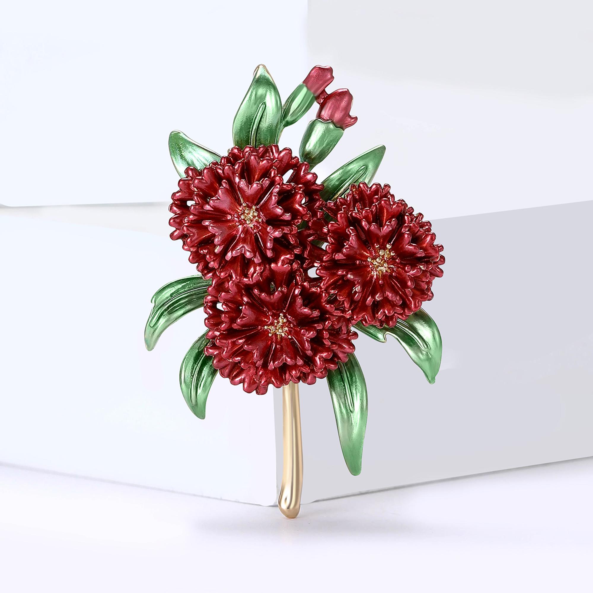 

Эмалевые броши-гвоздики ко Дню матери для женщин, булавки в виде растений и цветов, подарок для матери, офисная вечеринка, подарки для друзей, ювелирные аксессуары