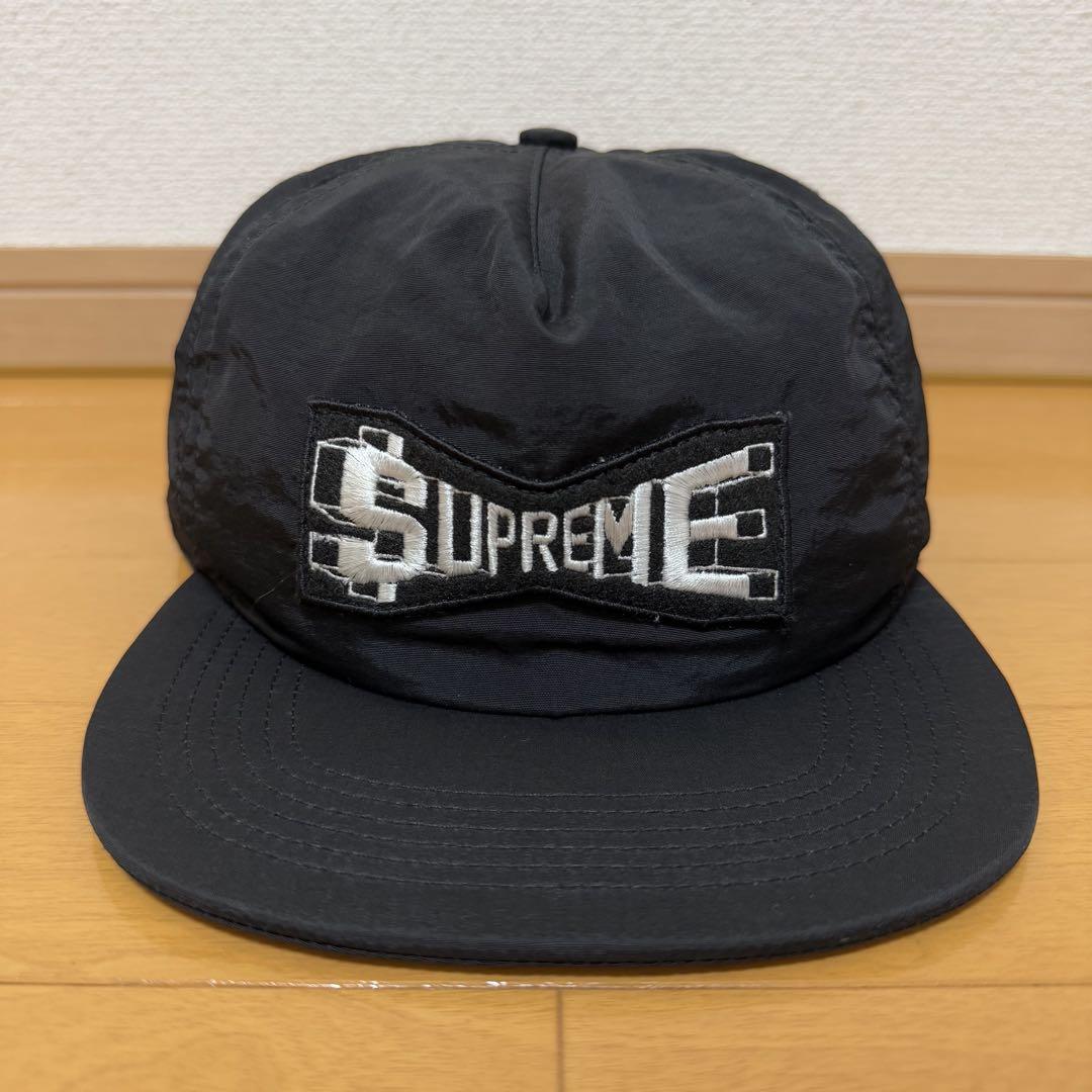 

[USED] Supreme Skew Nylon 5-Panel Black 17ss