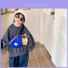 Stylish Children's Crossbody Canvas Bag For Boys With Abstract Design And Durable Features