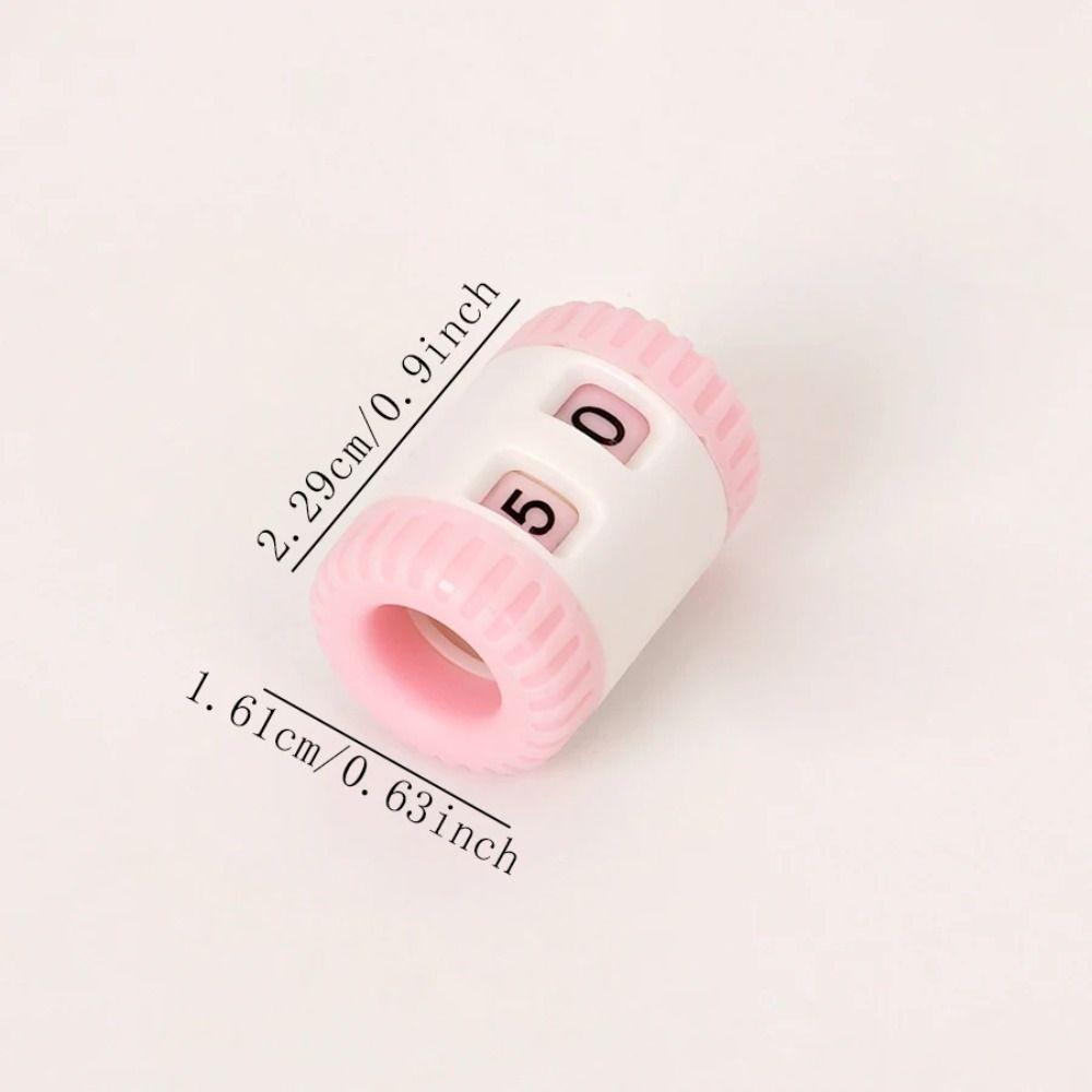 DIY Manual Handheld Knitting Stitch Counter Plastic Universal Knitting Row Counter Mini Knitting Tally Counters Sewing