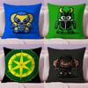 BRrobo Kkabutack Cartoon Film Pillow Case Silky Elegant Comfort Sofa Bed Invisible Zipper
