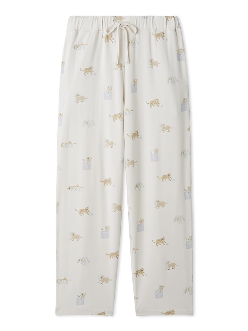 

Gelato Pique HOMME Игривый принт кошки Длинные брюки PMCP245216CRMM