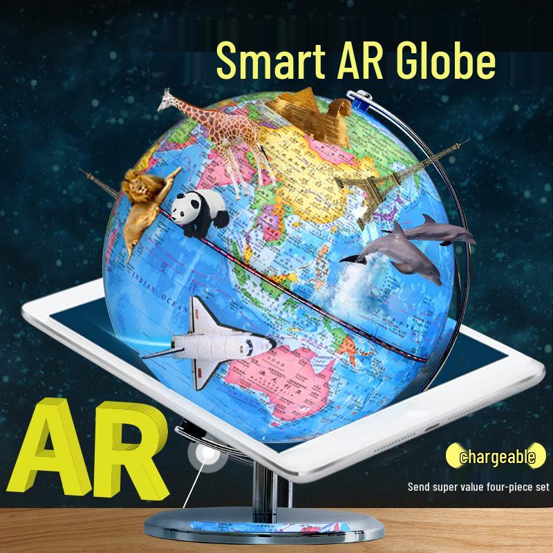 Tianyu 20CM HD Illuminated Globe with AR for Middle School Geography