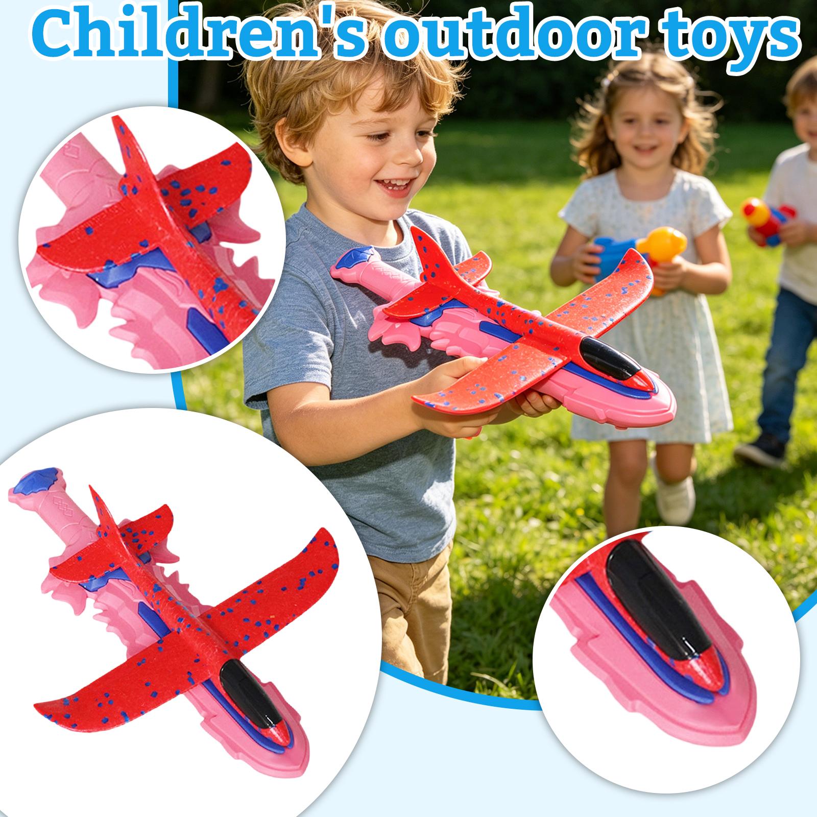 Пенопластовая катапульта Самолет Детская уличная игрушка Бой Планирующий Меч Самолет Игрушка one size