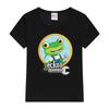 2025 Divertente Cartone Animato Stampa Garage di Gecko Abbigliamento per Bambini Magliette per Bambine Nuovi Vestiti Top Moda Estiva Maglietta da Bambino