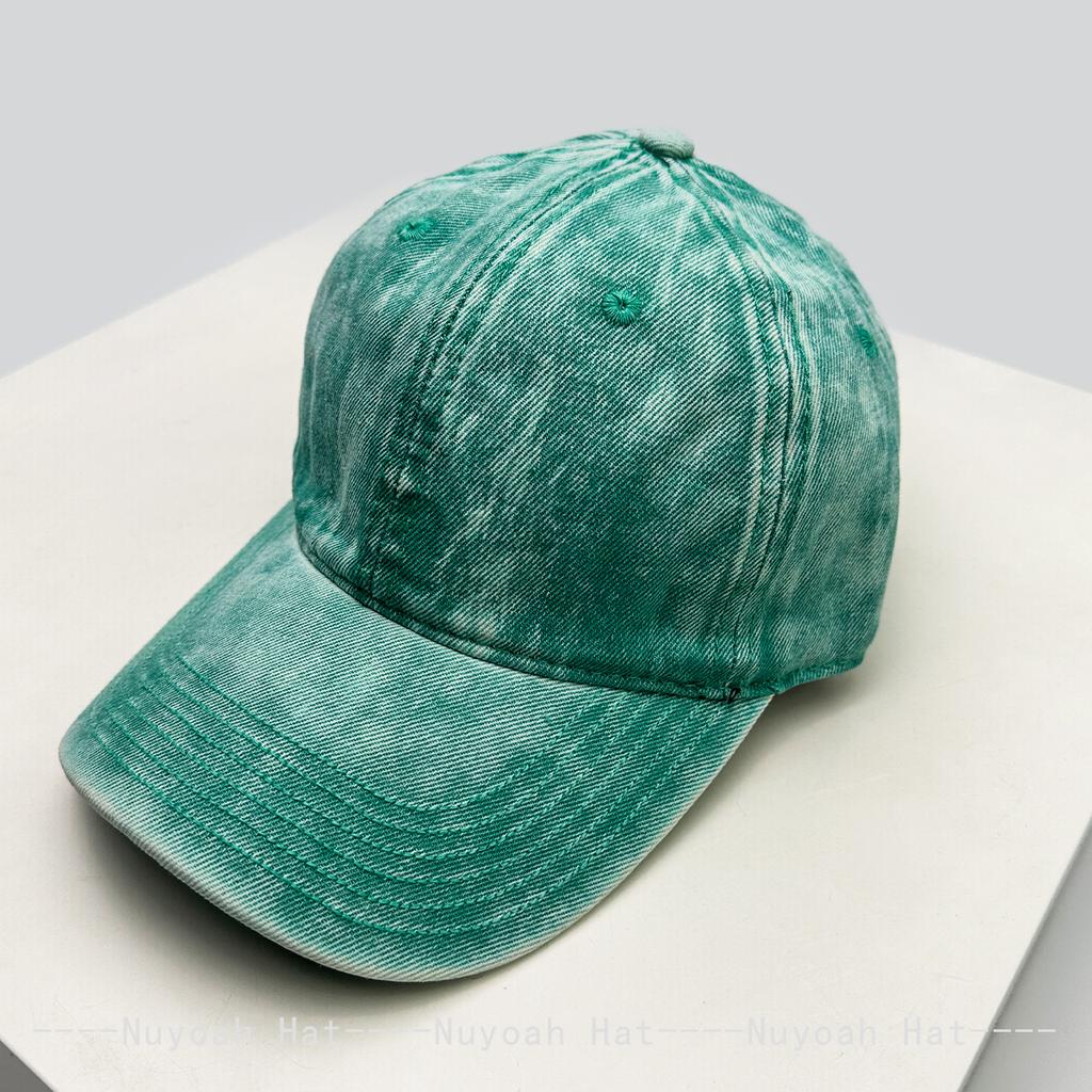 And Women Bandhnu Solid Color Distressed Baseball Caps Sun Protection Personalized All-Match Gradient Peaked Hats Minimalist Fashion Vintage Casual