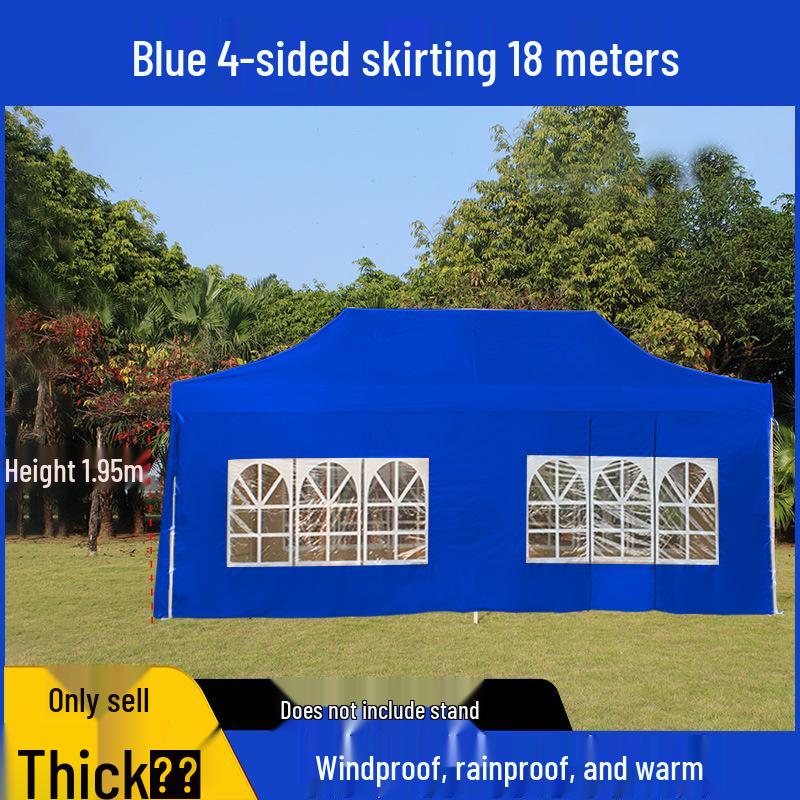 Transparent Tent Side Panel: Windproof & Waterproof Outdoor Canopy Enclosure with Thick Fabric and Durable Edging