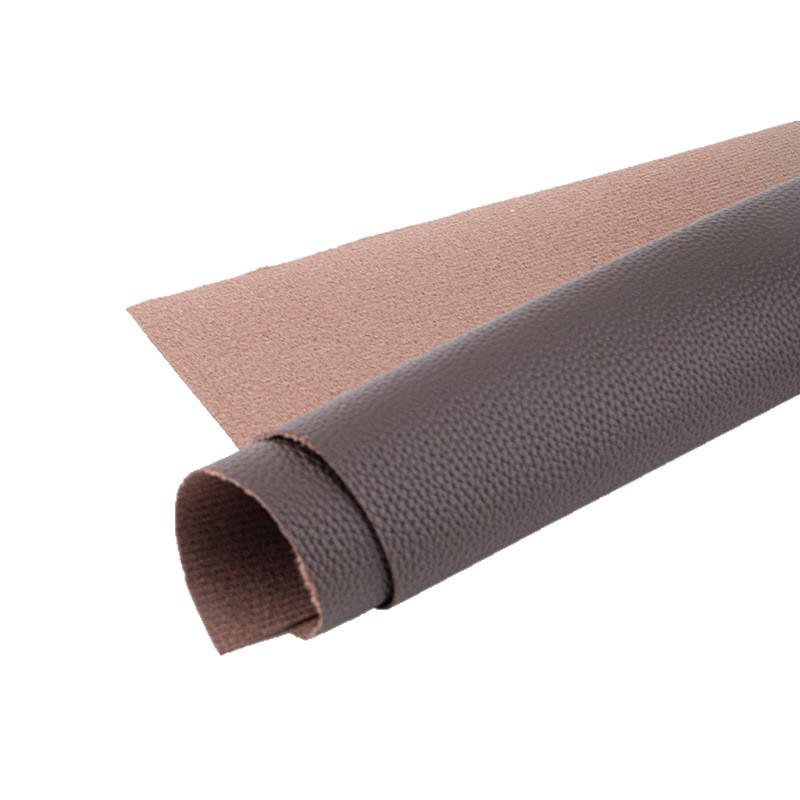 Pelle PU Ecologica con Texture Litchi, Spessore 1,1 mm, Supporto Spazzolato, Finitura al Tatto della Pelle, Adatta per Scarpe e Divani.