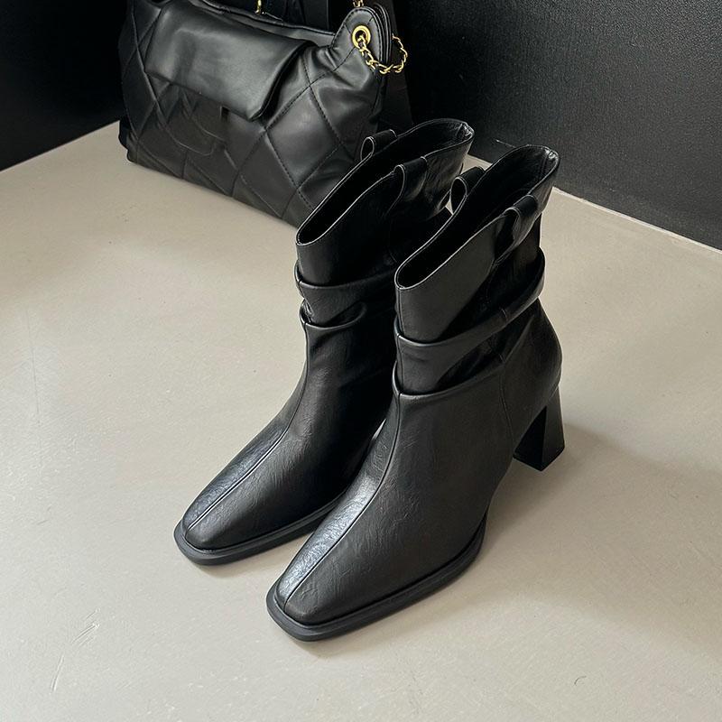 

Мода Мода Туфли на высоком каблуке Обувь Вечеринка Дамы Современные ботильоны Женская обувь слипоны Женские короткие ботинки челси Туфли Лодочки 35 чёрный