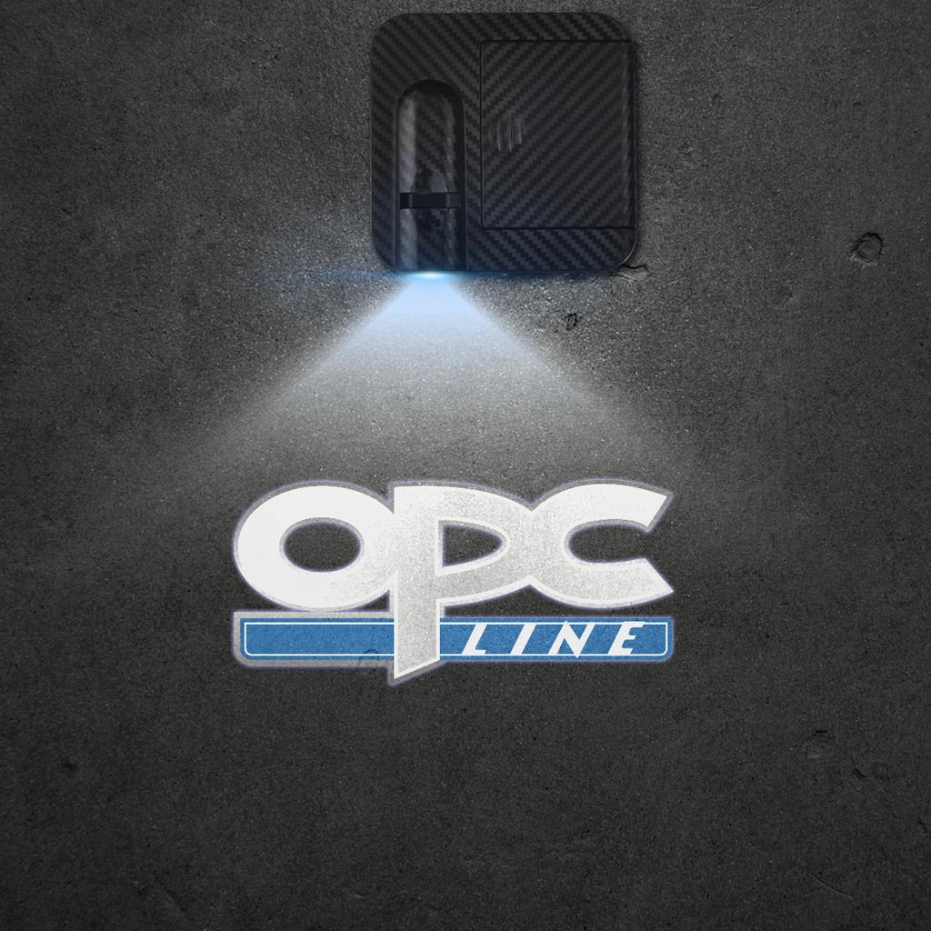 1/2PCS VXR OPC Line Car Door Welcome Lights Projector Logo Wireless Sensing For Opel Vauxhall Insignia Corsa Adam GTC GSI