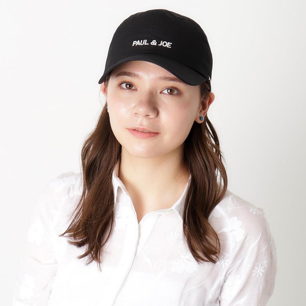 [Moonbat] PAUL & JOE ACCESSOIRES Lightweight Logo Cap Deep with Logo Charm Deep Cap Women's 71002 Black