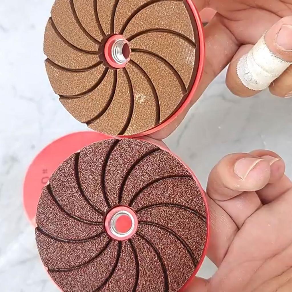 Carborundum Polishing Pad Round Carborundum Buffing Disc Wet Dry Granite Sanding Pad 50/100/200# For 100 Type Angle Grinder