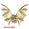 Punk Bat Shape Design Hair Clip Large Metal Hair Claw Halloween Costume Event Hairstyle Accessory Women Party Headwear
