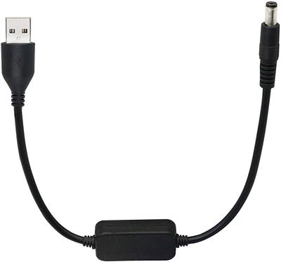 SinLoon 5V 12V USB Boost USB Male To DC Jack Male Power Supply Cable Diameter Inner Diameter 30cm For Desk Bluetooth and Other 5V Devices Converter,