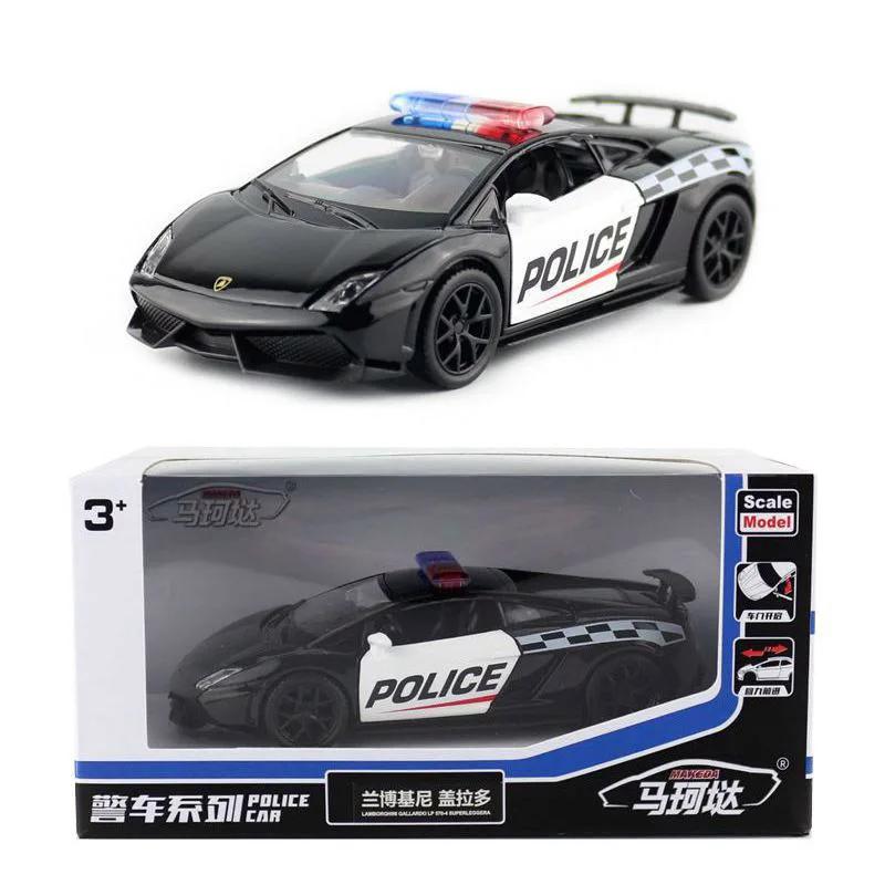 MaKeda1:36 Dodge Ford Mustang F150 Pickup Police Model Auto Pull Back Gift