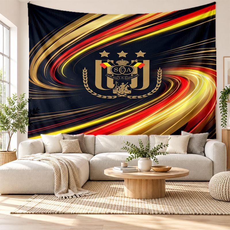 Anderlecht FC Wall Tapestry, Soft Fabric Wall Hanging, Decorative Backdrop For Bedroom Home Wall Art