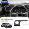 Real Dry Hard Carbon Fiber Sticker For Toyota GR Yaris 2025 2026 LHD RHD Car Driver Passenger Co-Pilot Side Outlet Interior Trim