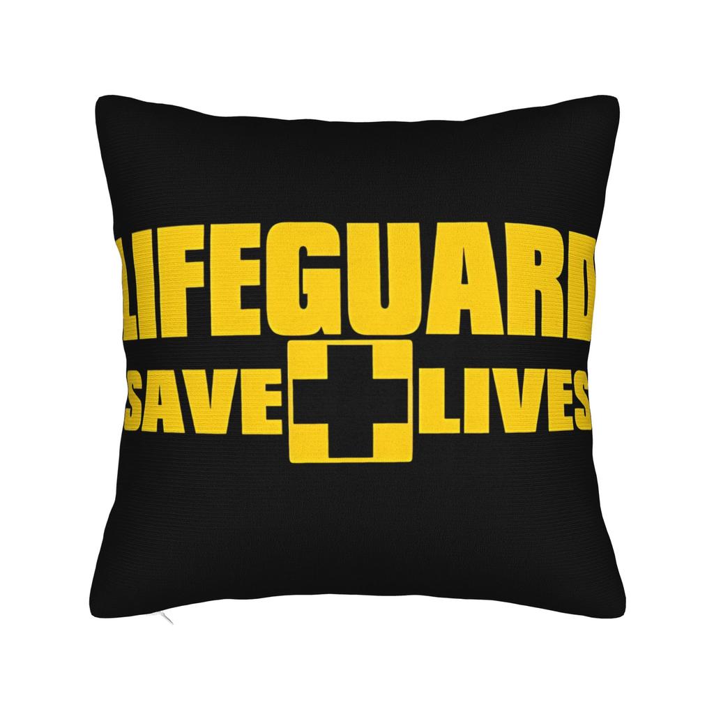 Lifeguard Red Logo Pillow Case Square Pillow Cover Kawaii Cushion Cover For Wedding Party Home Decor
