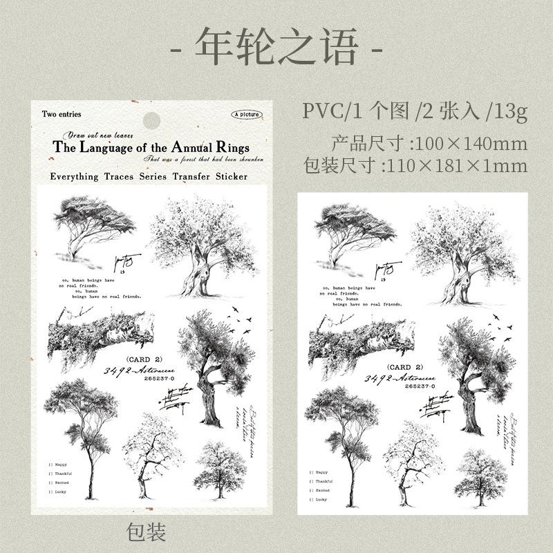 

2pcs/lot Memo Pads Material Paper Traces of All Things paper Junk Journal diary Scrapbooking Cards Background Decoration Paper