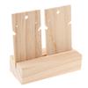 Natural Wooden Earring Holder Stand Jewelry Organizer Display Storage Rack S