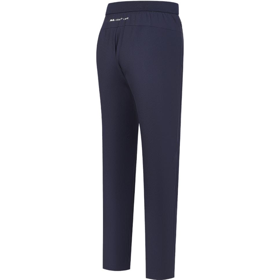 FILA 2023 Autumn New Knit Long Pants Basic Simple Tapered Tennis Retro Sports Pants Women bottoms Dark-Blue A11W333604F-NV
