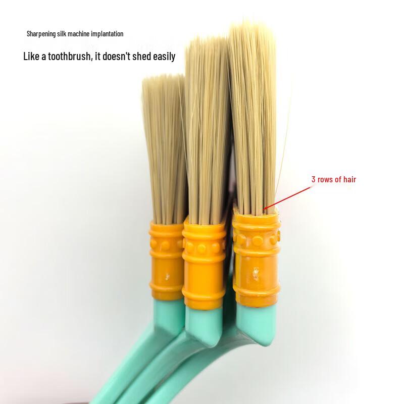OIMG Extended Handle Bent Multi-Purpose Brush Set