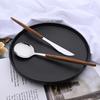20Pcs Stainless Steel Dinnerware Set for 4 Knife Fork Spoon Set with Wooden Handle Western Flatware Silverware Cutlery Set