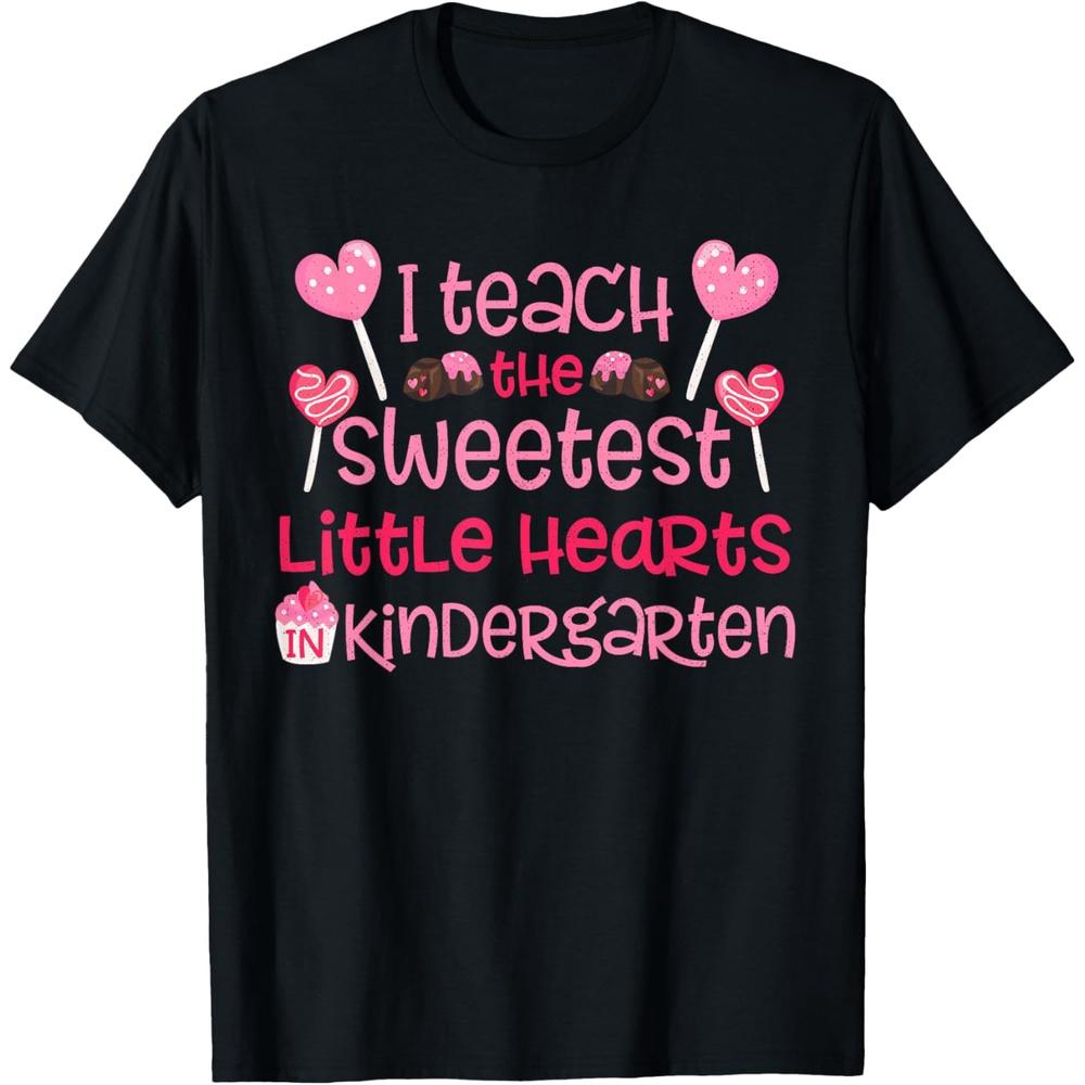 Teacher Valentines Day T Shirt Kindergarten Teacher Gift T-Shirt 3XL чёрный