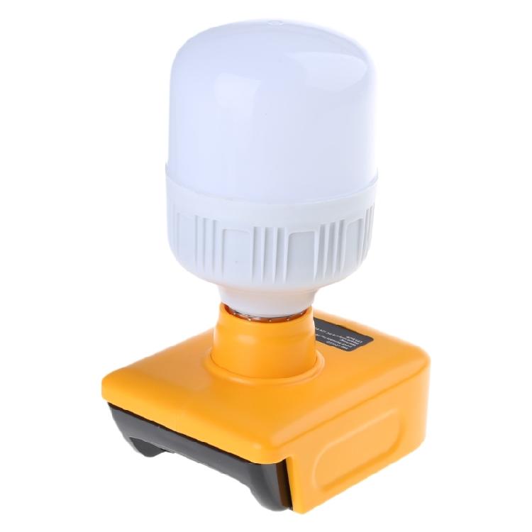 LED Work Lights with LED Bulb, 12W 1300lm Protable LED FloodLight for 18V Battery 6500K Cordless Flashlight for Outdoors