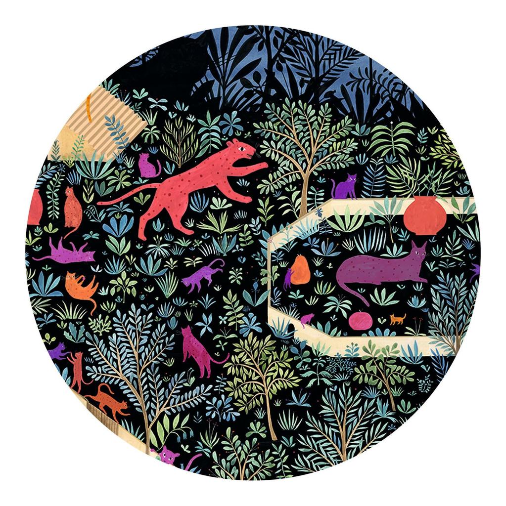 DJECO Jeco Gallery Puzzle Kingdom of the Cat Jigsaw Puzzle, 500 Pieces, Educational Toy, Stylish Animal Design, Perfect for Christmas, Home Time,