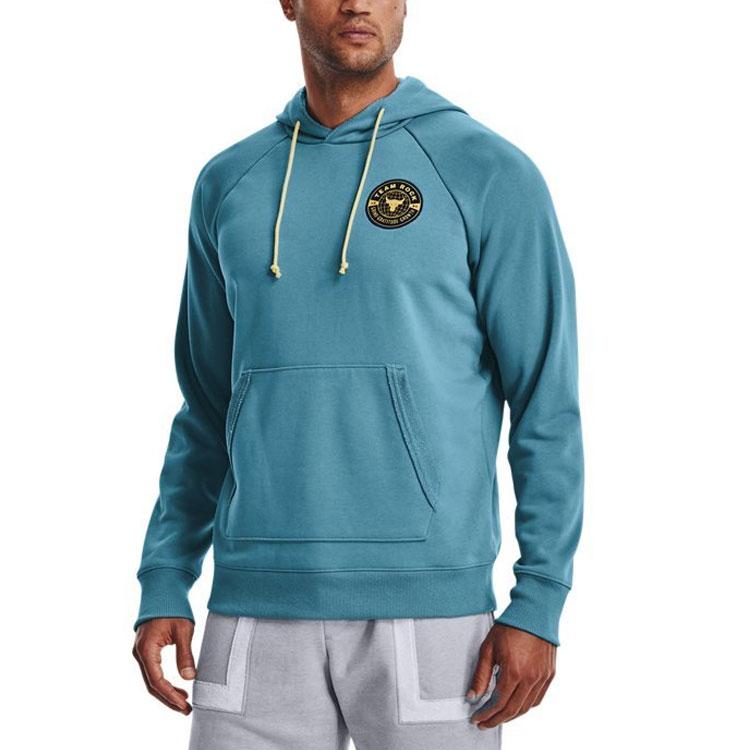 Under Armour Felpa con cappuccio da allenamento Project Rock Johnson Uomo Felpe Blu 1370453-416