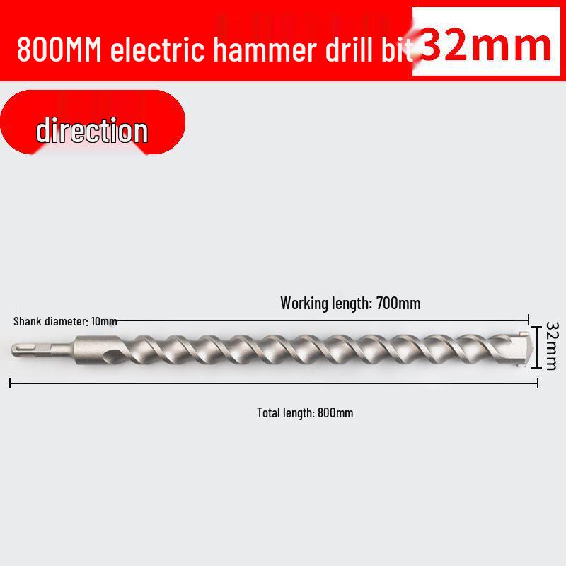 Two-Groove Round Handle & Four-Square Handle Concrete Hammer Drill Bit