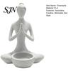 Abstract Zen Succulent Pot 3D Printed Yoga Figure Flowerpot for Succulents and Air Plants, Minimalist Creative Gift Lovers Style Meditation Sculpture