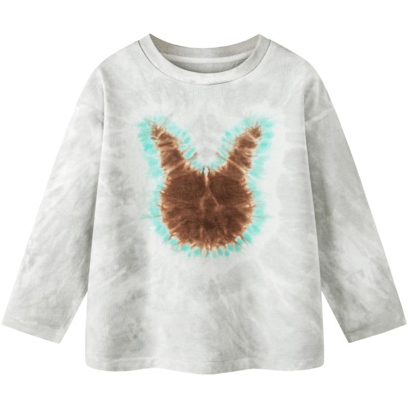 Minibala Jungen Langarm Tie-Dye Baumwoll-T-Shirt