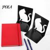 Desktop Bookend 1 Pair Metal Cat Book Ends, Cute Bookends for Shelves, Decorative L-shaped Heavy Duty Support Stopper Home Office Desk Bookshelf Decor