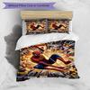 3pcs Duvet Cover Set (1*Duvet Cover + 2*Pillowcase, Without Core),Batman Print Bedding Set, Bedroom Decor, All‑Season, Birthday Gift